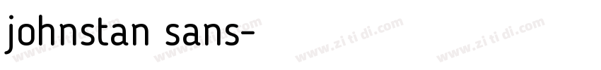 johnstan sans字体转换